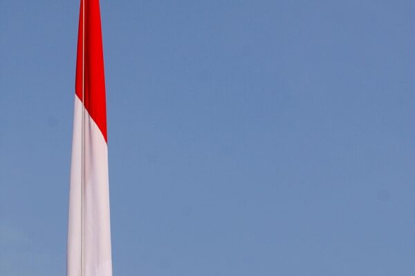 indonesia, flag, indonesian, nation, nature, country, national, hoisted, sky