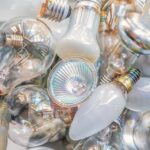 lightbulb, energy saving, lights, recycling, garbage, disposal, waste, waste separation, technology, electro