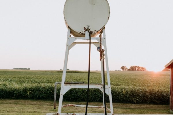 white satellite dish on brown wooden dock during daytime