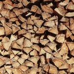 brown and black firewood lot