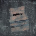 Street art in Venice with text 'FUTURE?' on cracked concrete wall.